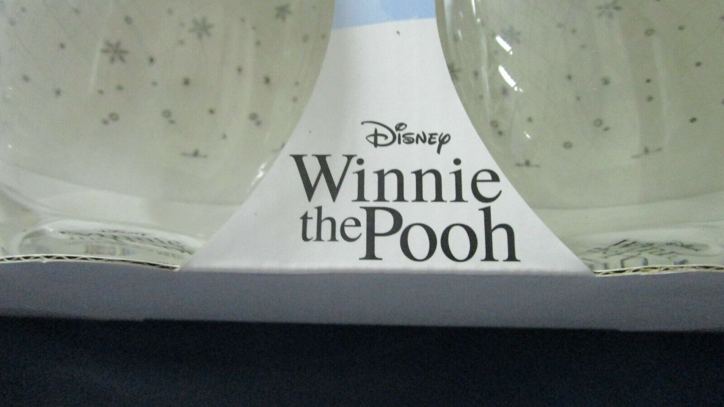 WINNIE THE POOH DISNEY 4 STEAMLESS GLASSES NEW IN BOX 5"