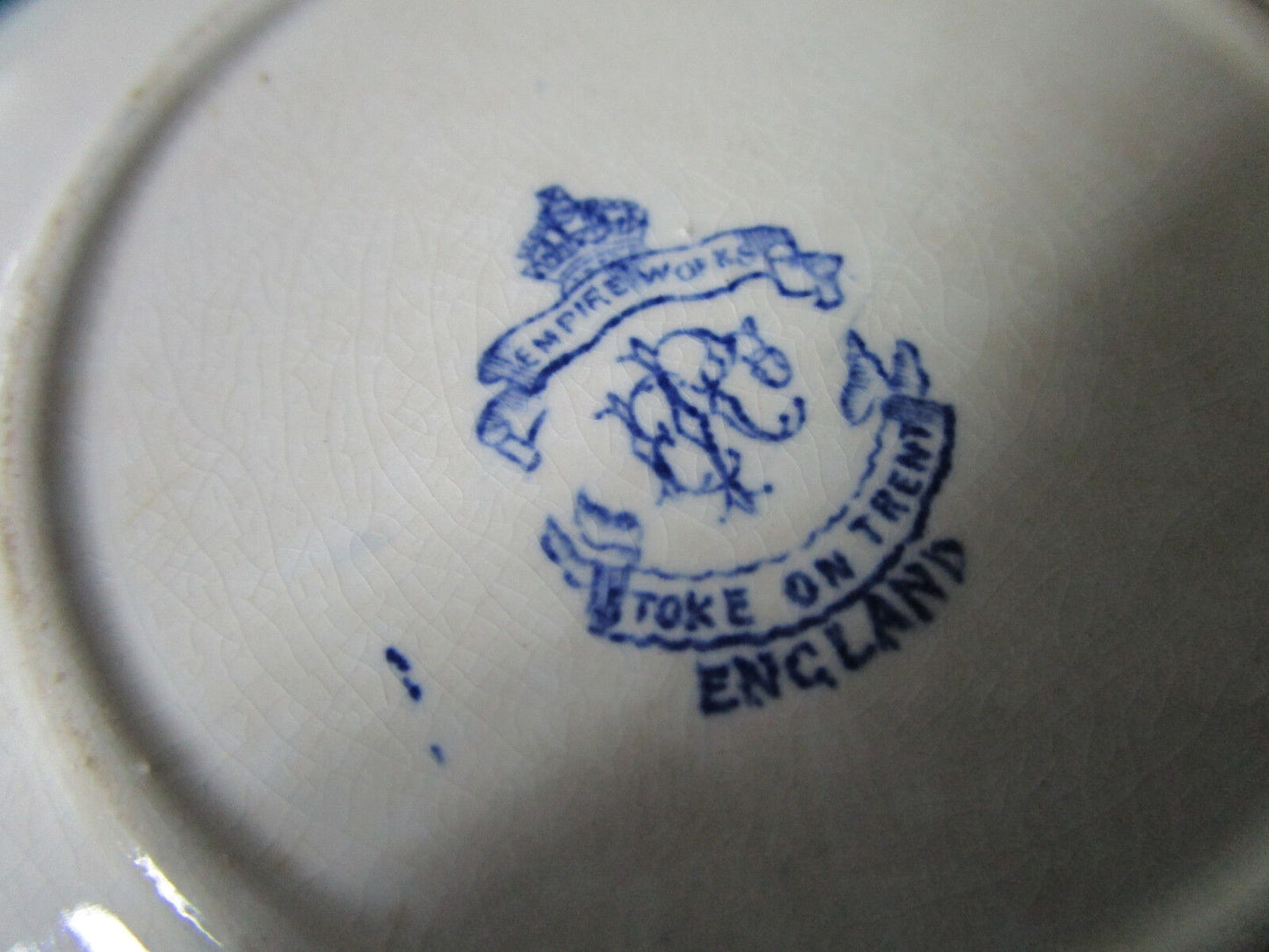 1890s CUP AND SAUCER EMPIRE WORKS STOKE ON TRENT  [61]