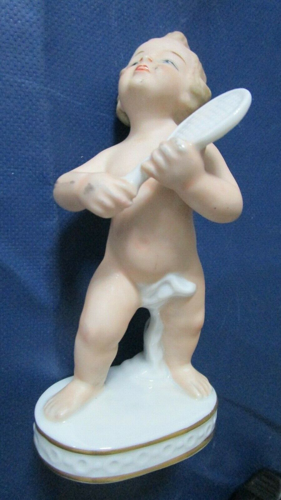 WALLENDORF SCHAUBACH KUNST GERMANY 1960'S PORCELAIN FIGURINES sport boys pick1