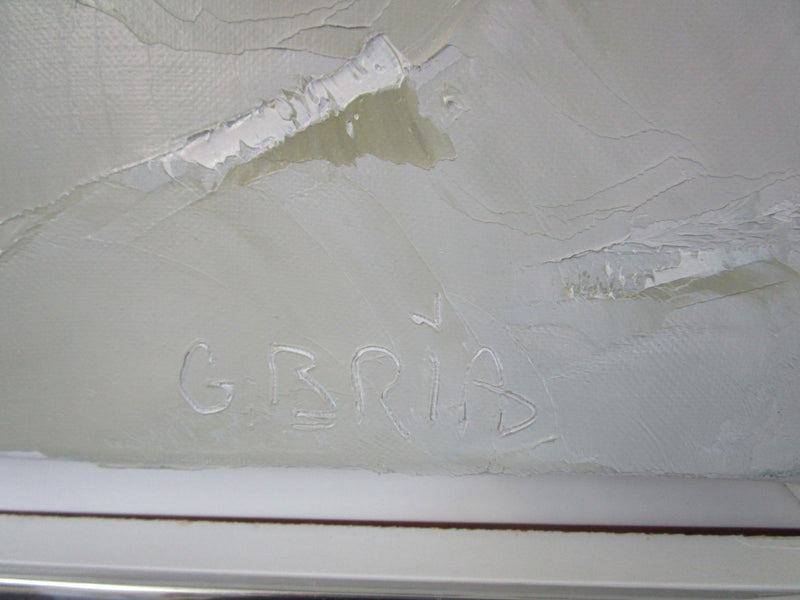 GILBERT BRIA (1933-) Cannes, France.UNTITLED AND DEDICATED ORIGINAL OIL PAINTING