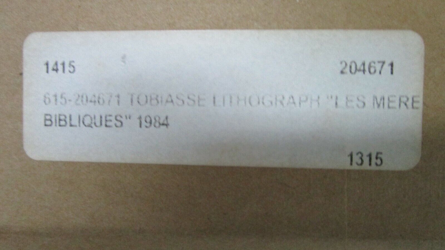 Theo Tobiasse, Les Mere Bibliques, 1984, pencil signed lower right, 42 x 28 "