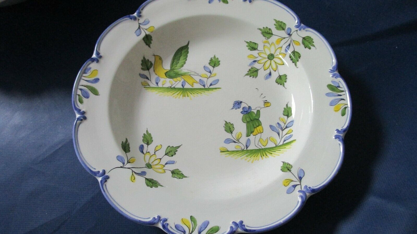 ESTE-CE CERAMICHE ESTENSI ITALY 1950s POTTERY SOUP PLATE BOWL 9 1/2"