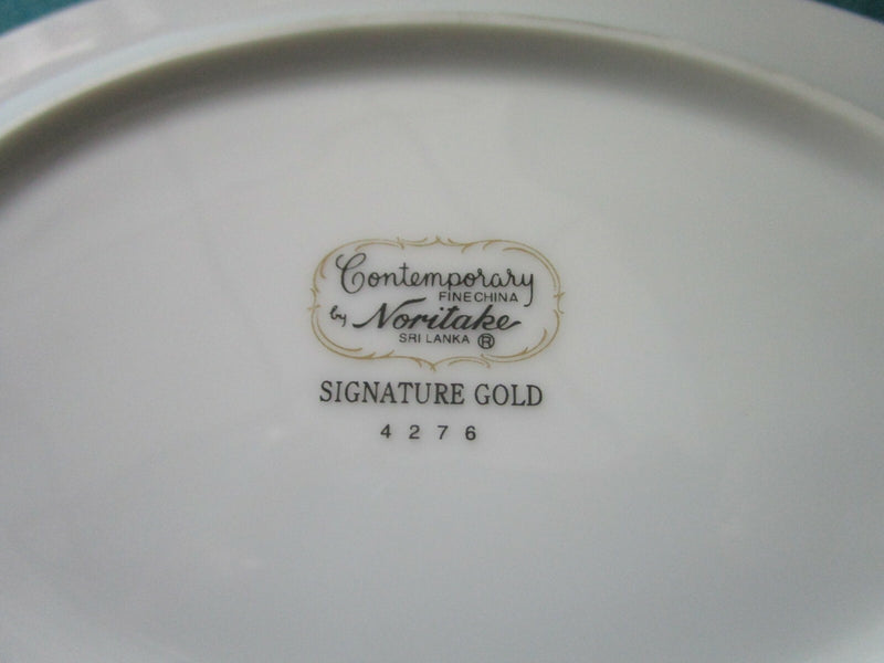 Noritake China Gold Rim Signature Gold Collection Plates Oval Tray Pick 1