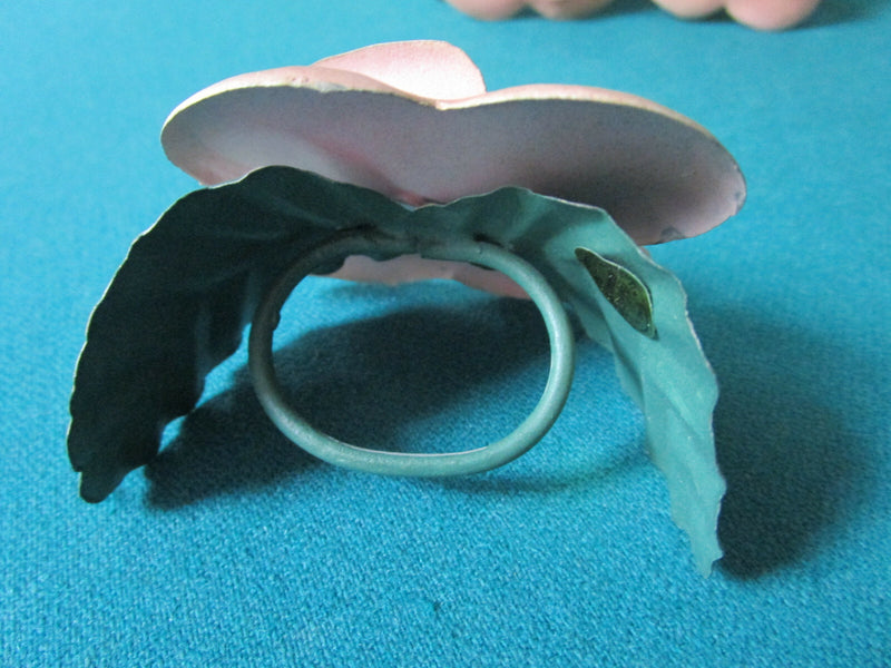 Napkin Rings Floral Metals Beads Brass Silk Pick One Set