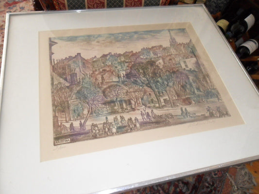 Vladimir Szabo-KRISZTINA- etching in colors,  signed and numbered II/300