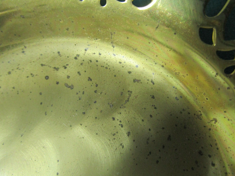 Golden Dish Brass Spoon Server 6" Spoon 7"