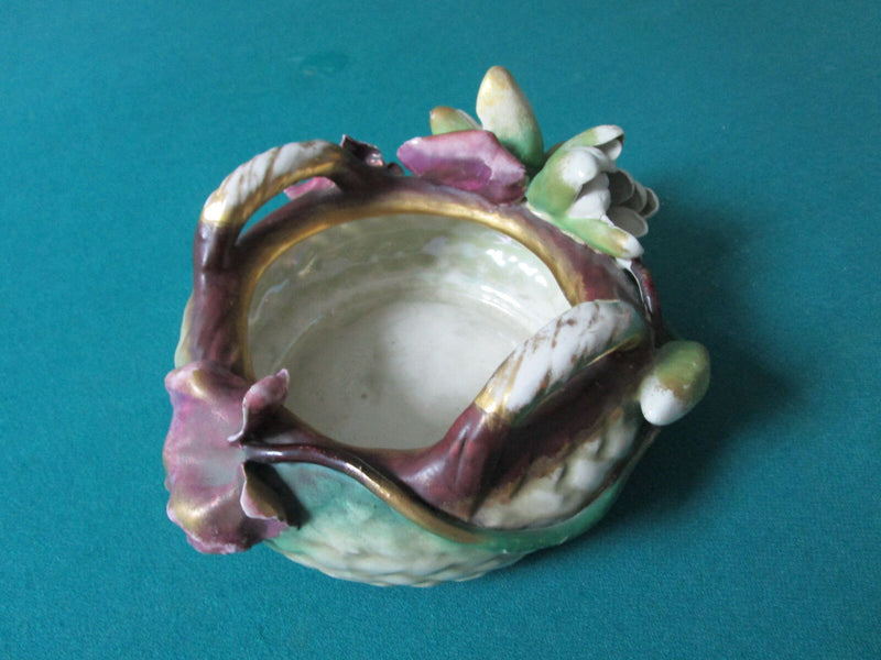Austrian RSK Turn Teplitz Riessner Stellmacher FLORAL BOWL GORGEOUS 5 X 7"