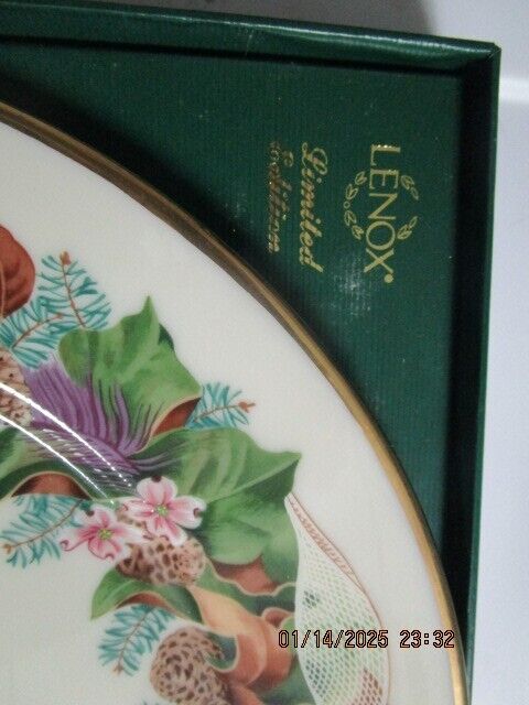 LENOX COLONIAL CHRISTMAS PLATE 1992 NORTH CAROLINA 10.7in ^^