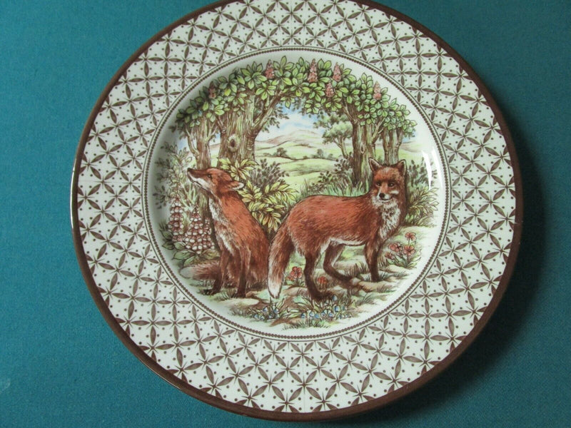 Royal Stafford Pottery Platter 11 " Turkey Thanksgiving Christmas Foxes Pick1