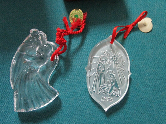 WATERFORD CRYSTAL 1996 ORNAMENTS ANGEL / SONG OF CHRISTMAS PICK 1