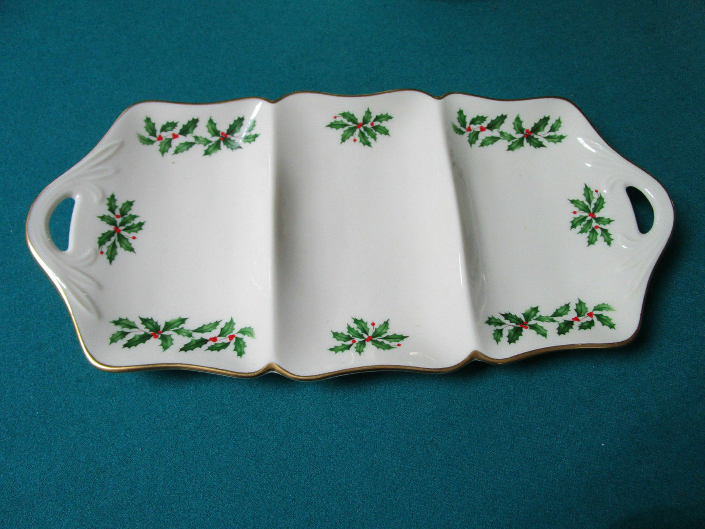 LENOX HOLIDAY CHRISTMAS TRAY AND TRIVET SERVERS ORIGINAL PICK1 ^^