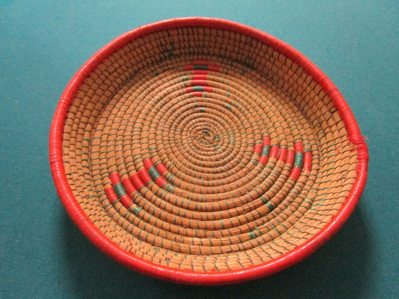 Handwoven Wicker Basket Covered Basket Made In Kenya Zulu Tribe  Africa Pick One
