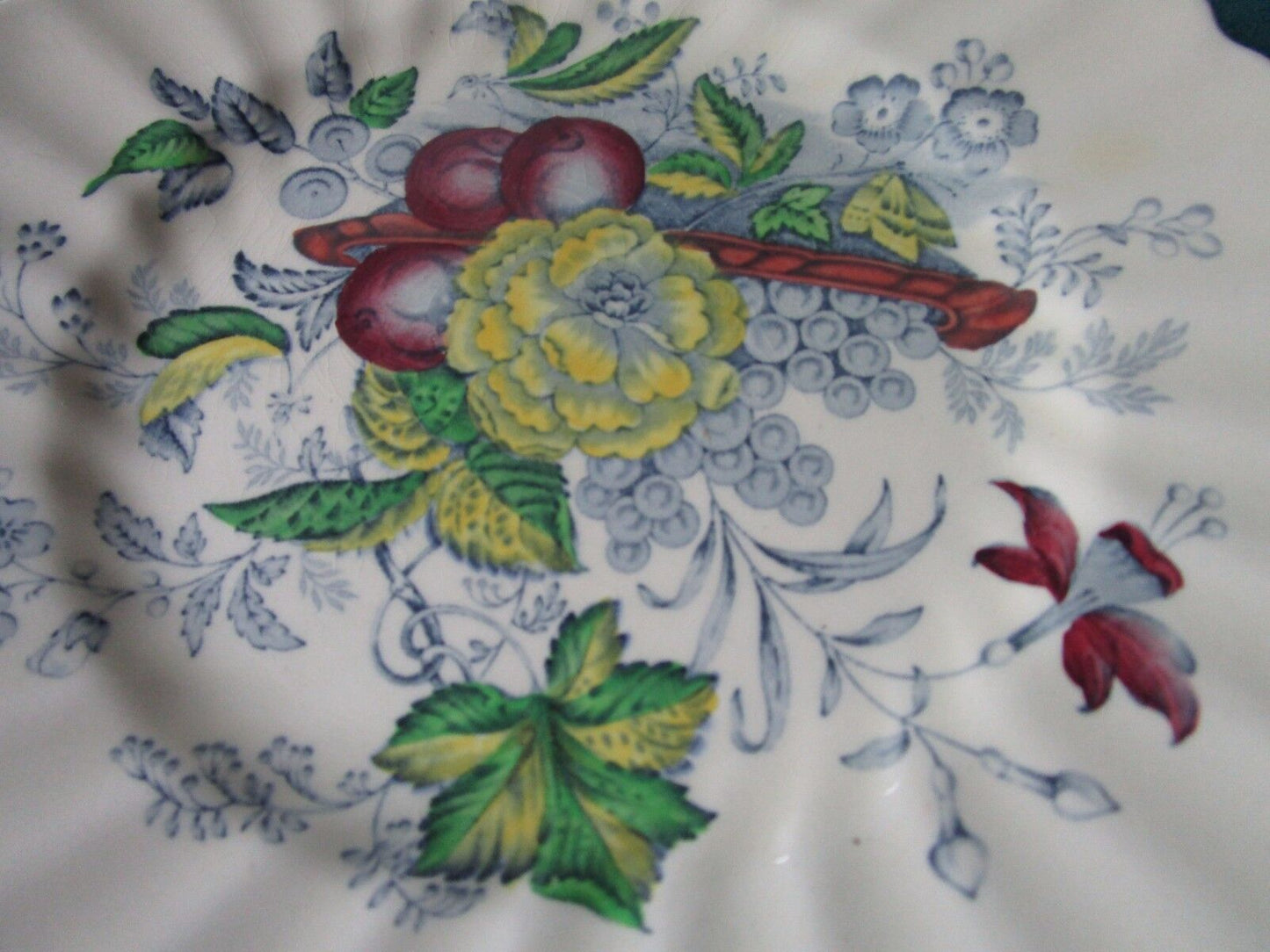 The Kirkwood Multicolor SALAD PLATE by Royal Doulton Flowers & Fruit ORIGINAL