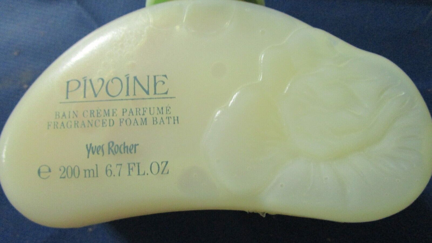 Yves Rocher PIVOINE Perfumed foam bath 6.7 oz! NEW! RARE HARD TO FIND!