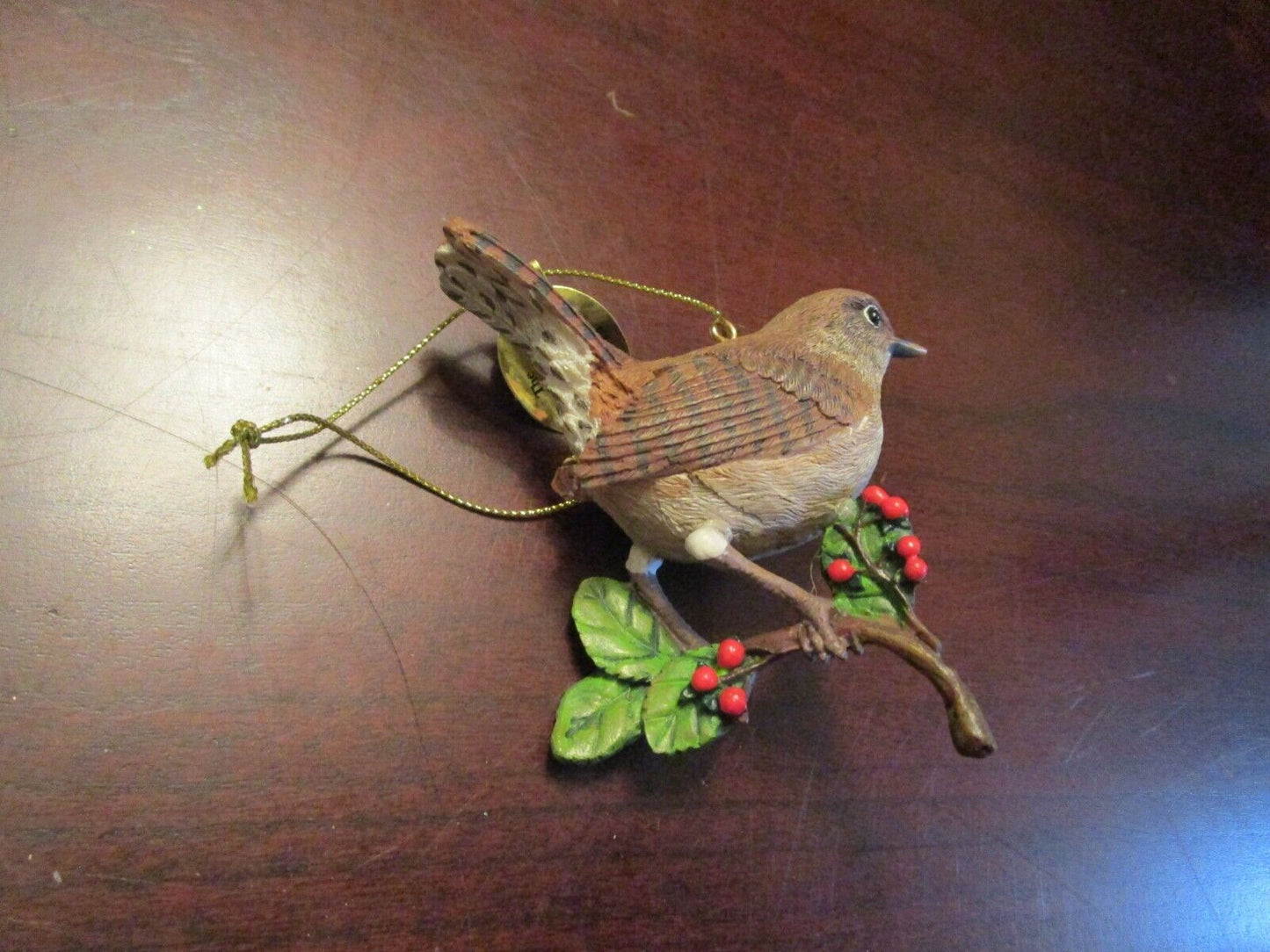 Annual Songbird CHRISTMAS Ornaments by DANBURY MINT PAIR IN BOX orig PIC K 1