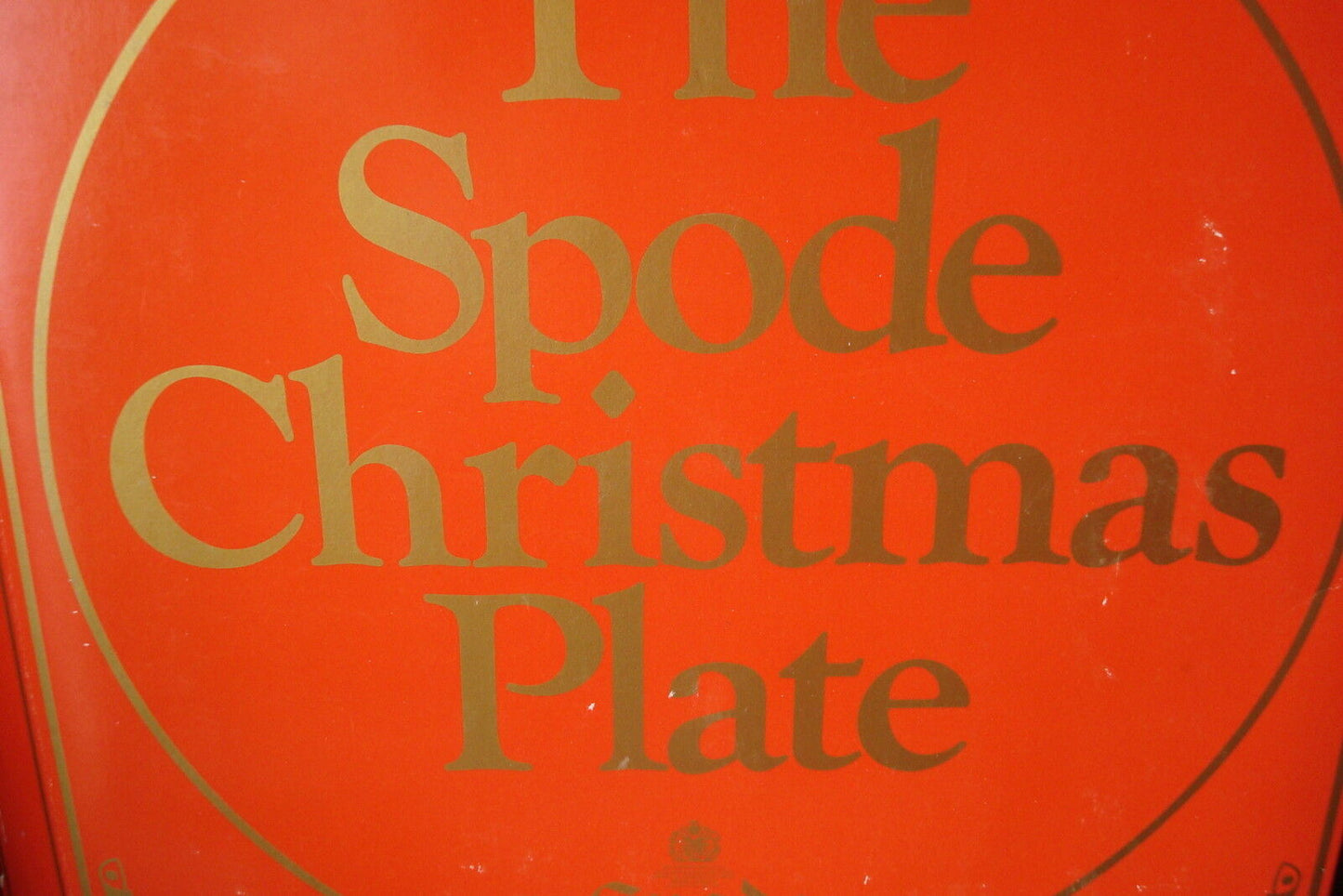 1982 Christmas Past Times Plate Spode "Sleigh Ride" England  NIB, 1st[am8]