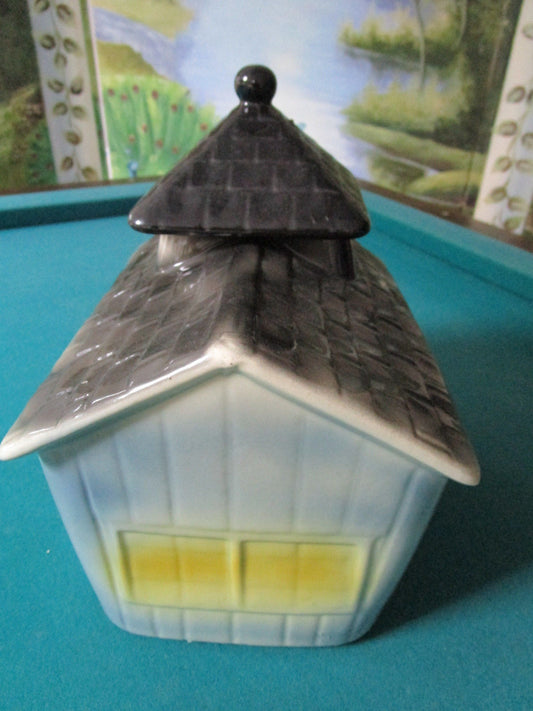 AMERICAN BISQUE AFTER SCHOOL COOKIE JAR WITH COPPER BELL