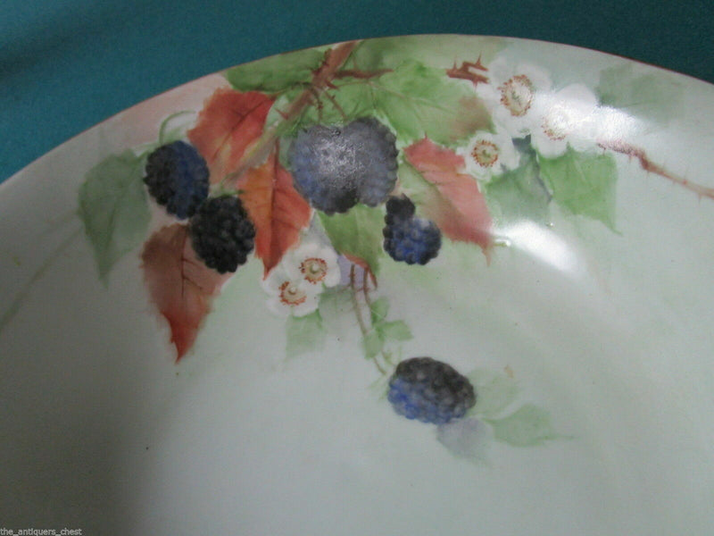 ANTIQUE VINTAGE NIPPON JAPAN POTTERY BOWL VANITY DISH HAIR RECEIVER FRUITS PICK1
