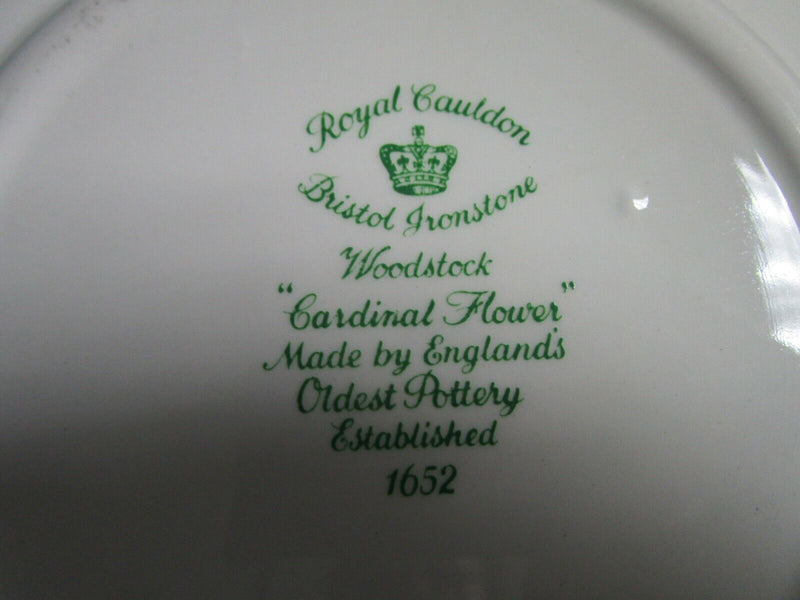 Royal Cauldon England 4 Dinner Plates Bristol Ironstone Woodstock Pick 1 Set