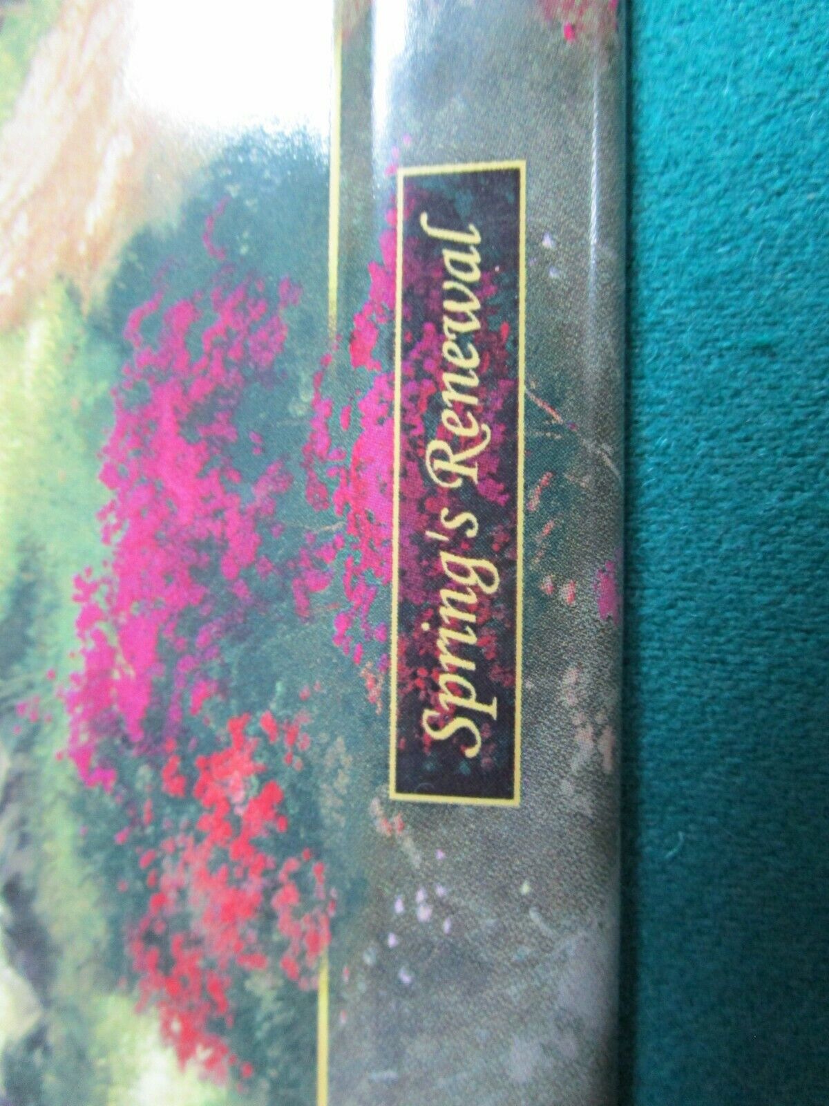 THOMAS KINKADE -A NEW DAWNING -TILE WALL PLAQUE 9 X 7" WITH CERTIFICATE