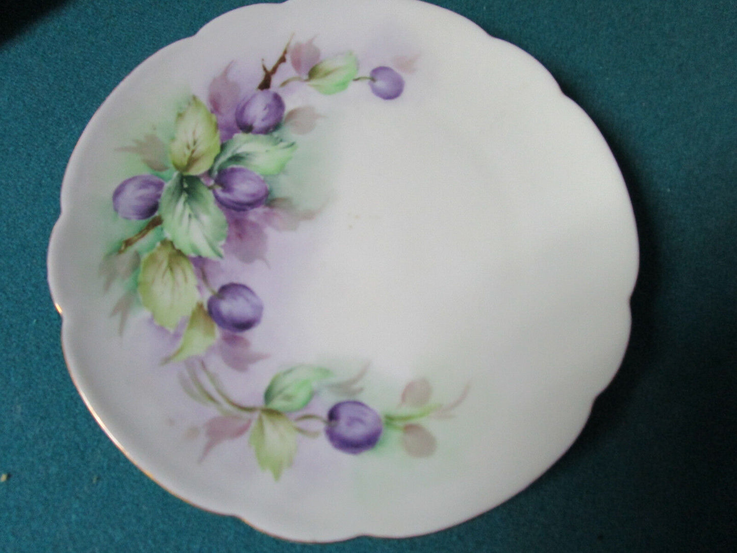 UNO FAVORITE BAVARIA POTTERY SIGNED " PESKE" 3 BREAD PLATES 6"