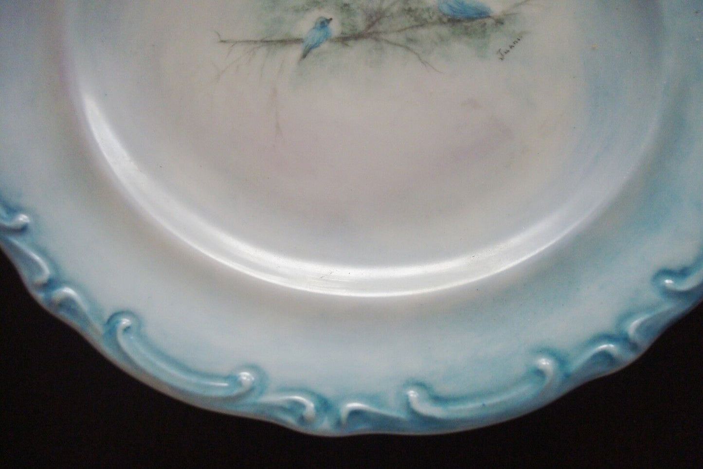 Vohernstrauss germany Plate decorated by Juanita, lovely birds[2chi]