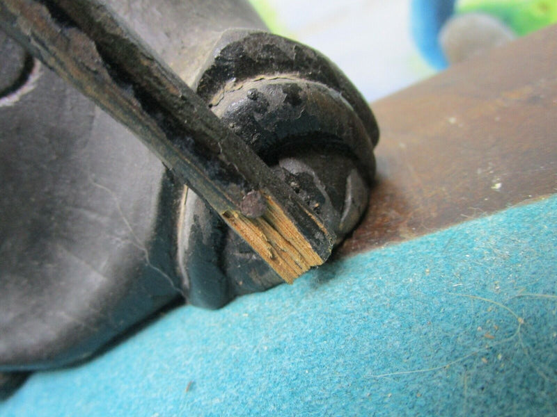 CHINESE IMMORTAL GOD Li Tieguai WOODEN CARVED 18" FIGURINE BLACK TEAK ^^^