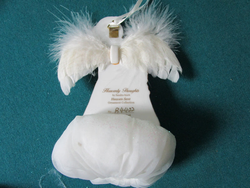 Heaven Sent Ornaments 3 Angels In Clouds By Sandra Kuck. The Bradford Editions^^