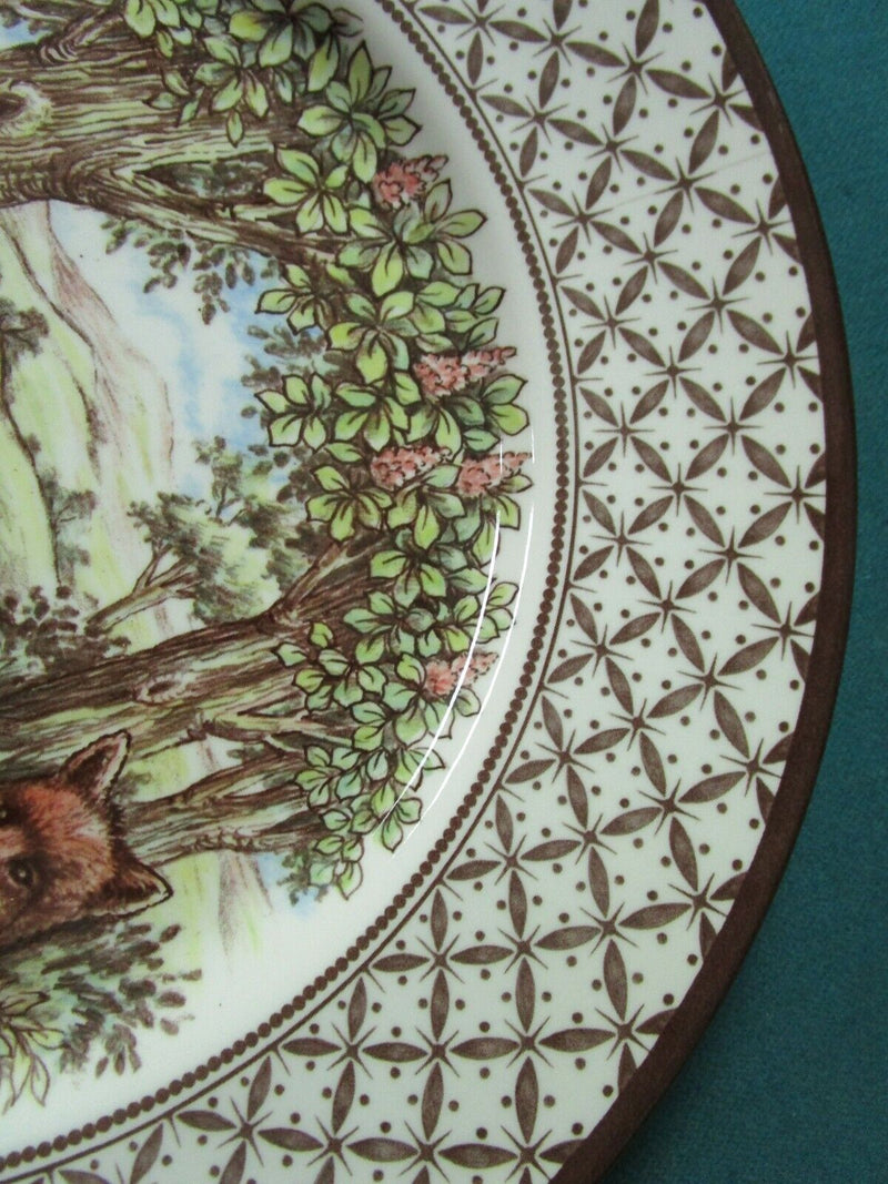 Royal Stafford Pottery Platter 11 " Turkey Thanksgiving Christmas Foxes Pick1
