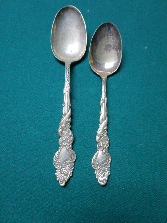 1847 Rogers Bros 2 SPOONS COLUMBIA 1893 Silverplate Flatware *