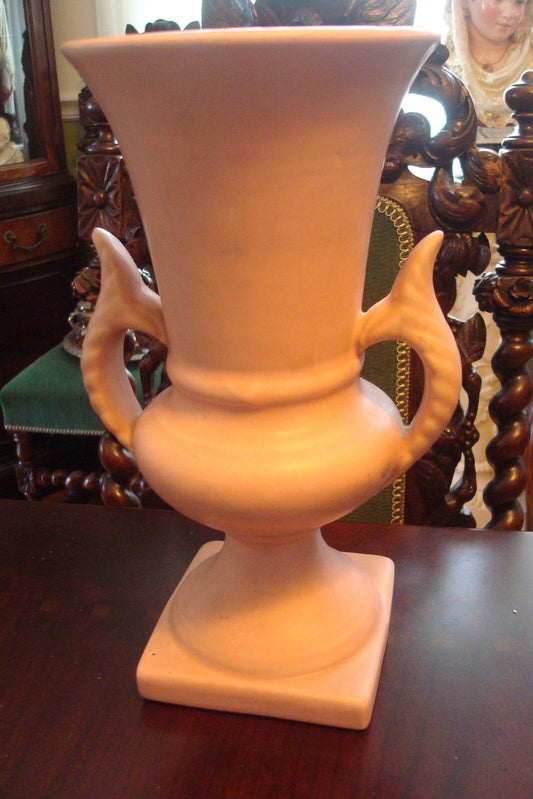 Amphora Pink Two Handles,  ceramic, planter or vase, matte