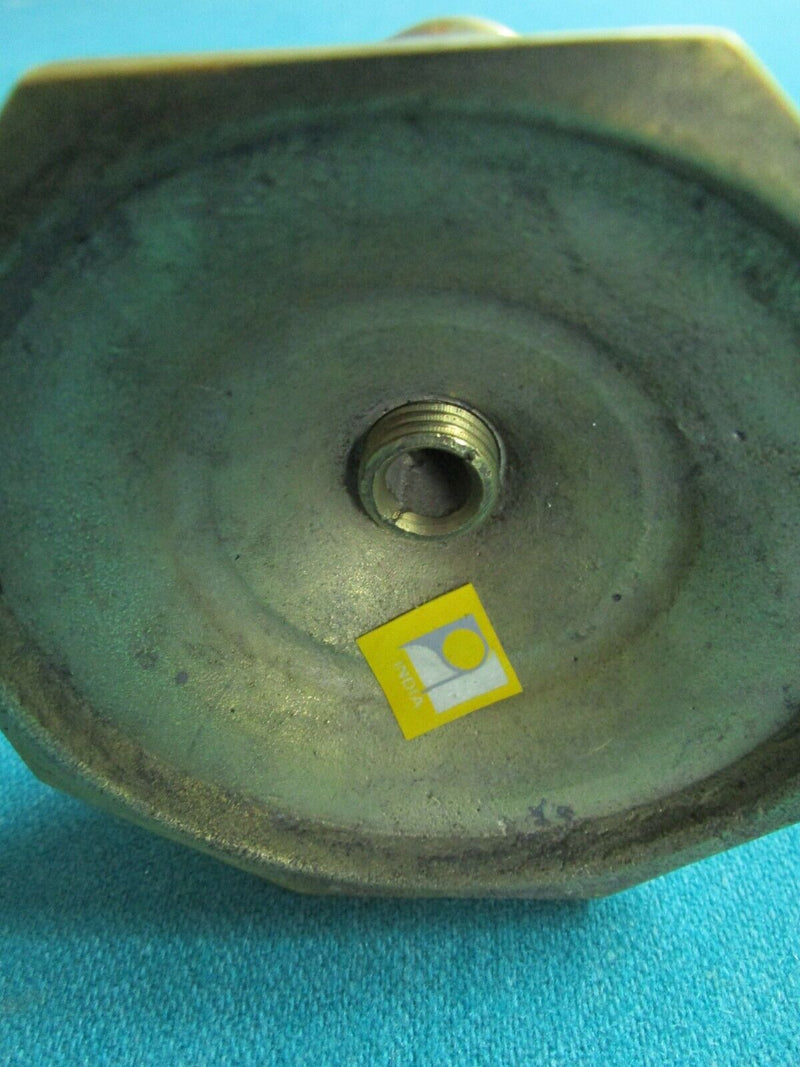 Pair Of Single Brass Candleholders 6"