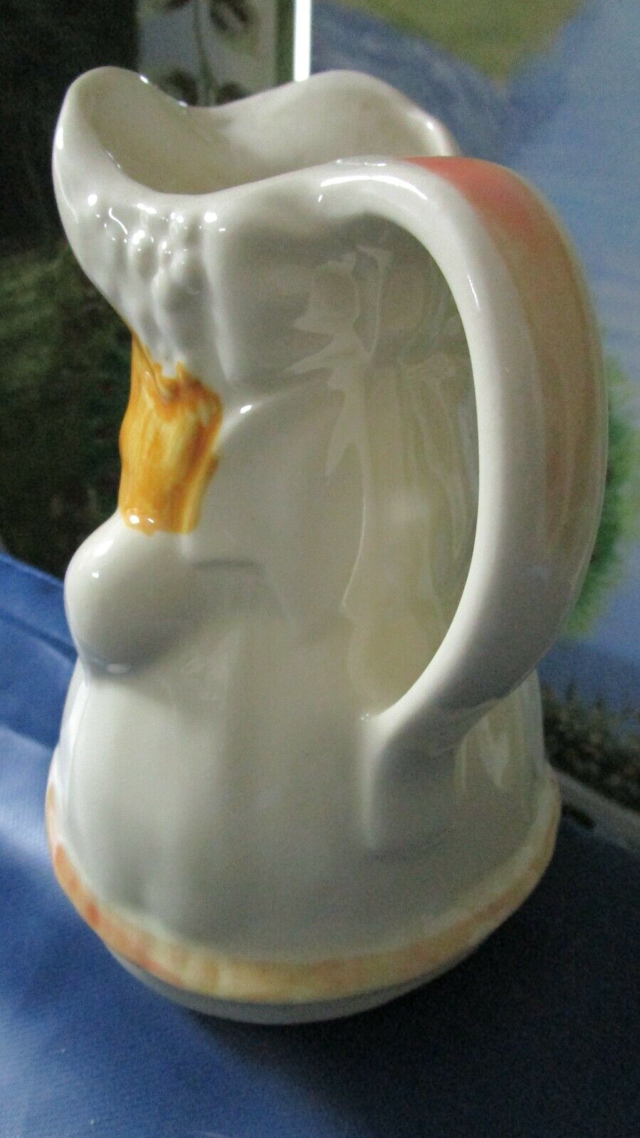 Vintage 1940's Shawnee Pottery Little Bo Peep Pitcher USA 9 x 6 1/2"