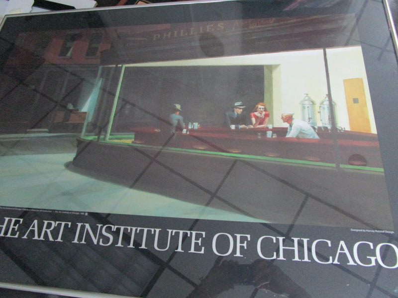 EDWARD HOPPER NIGHTHAWKS 1942 EXHIBITION POSTER