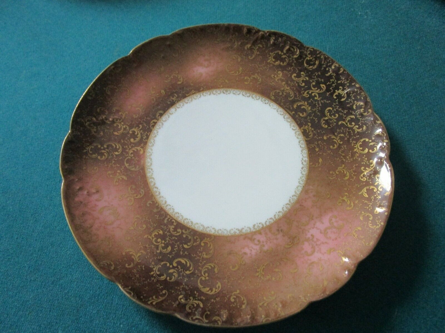 1880s LIMOGES BOWL BROWN AND GOLD AND PLATES PICK 1