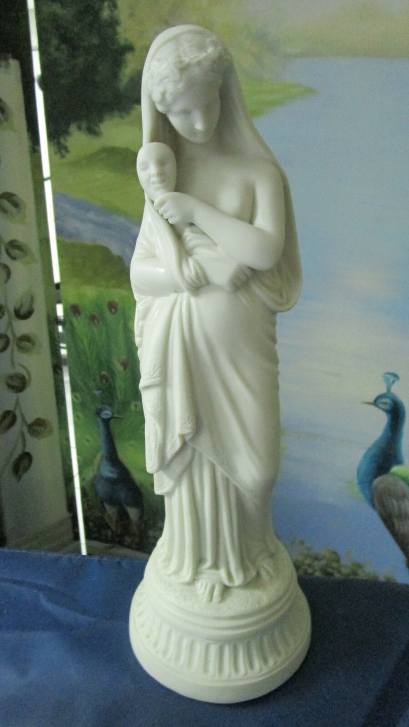 PARIAN SCULPTURE GREEK VIRTUE ARTS ALLEGORY TO THEATER 15"