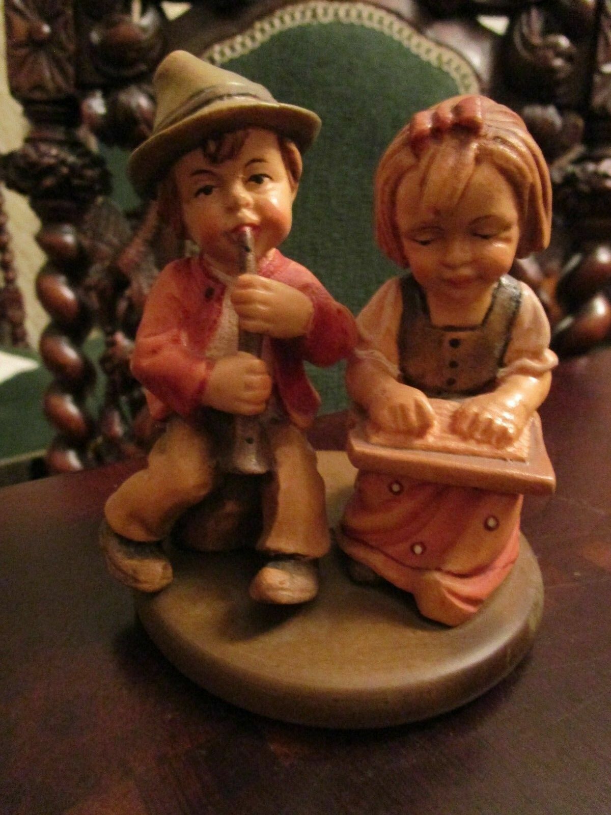 ANRI SCULPTURE FIGURINE CHILDREN PLAYING INSTRUMENTS- MUSICIAN ANGELS PICK ONE