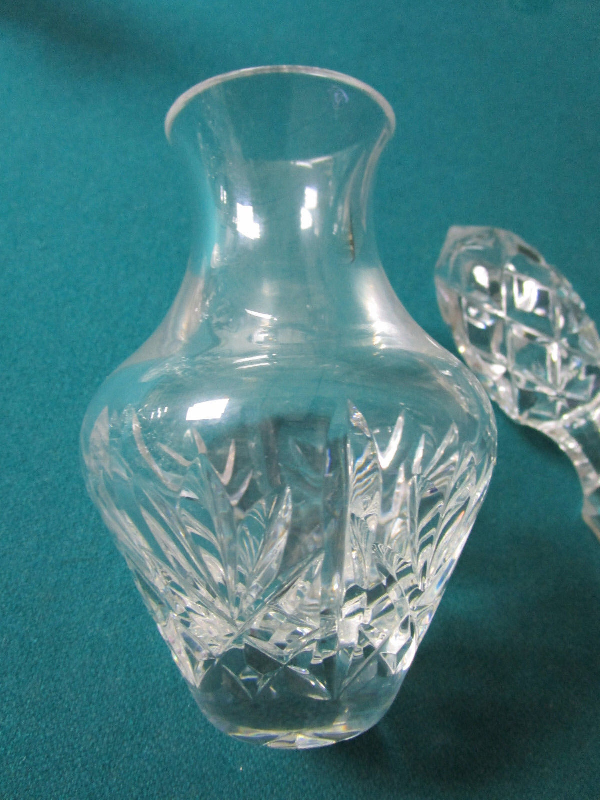 WATERFORD PERFUME BOTTLE SMALL DECANTER CRUET 8" WITH STOPPER STAMPED