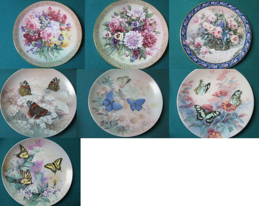 Lena Liu Collector Plates Butterflies Roses Fantasy Dahlia Pick 1