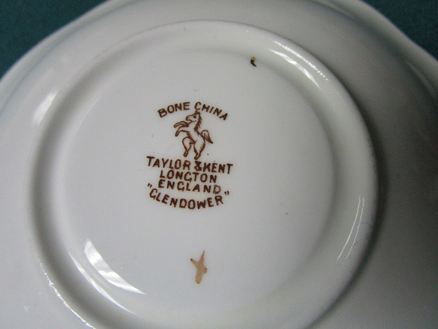 1940s  Vintage teacup & saucer Bone China Taylor Kent Longton England #6404 [81]