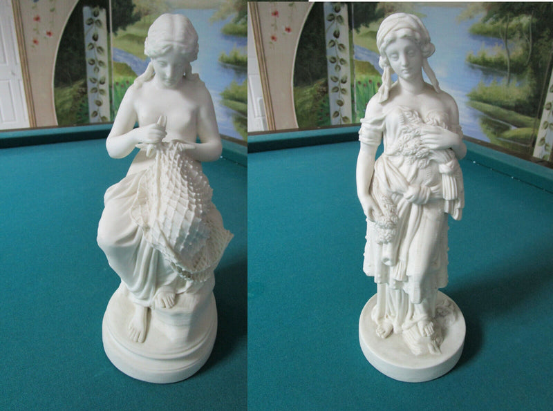 GRECO-ROMAN FIGURINE SCULPTURE PARIS CERAMIC PENELOPE -  HARVEST [top2]PICK 1