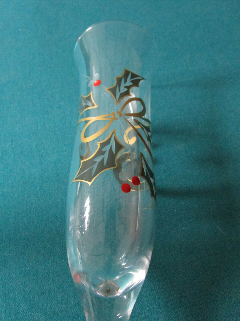 Lenox Crystal Glassware Holiday Spirit Christmas Flutes  Compotes Pick One