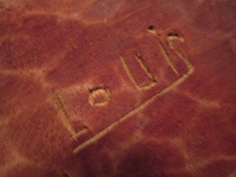 Wood Carving African Woman With Basket 11" Tall Signed Louis Original^^^