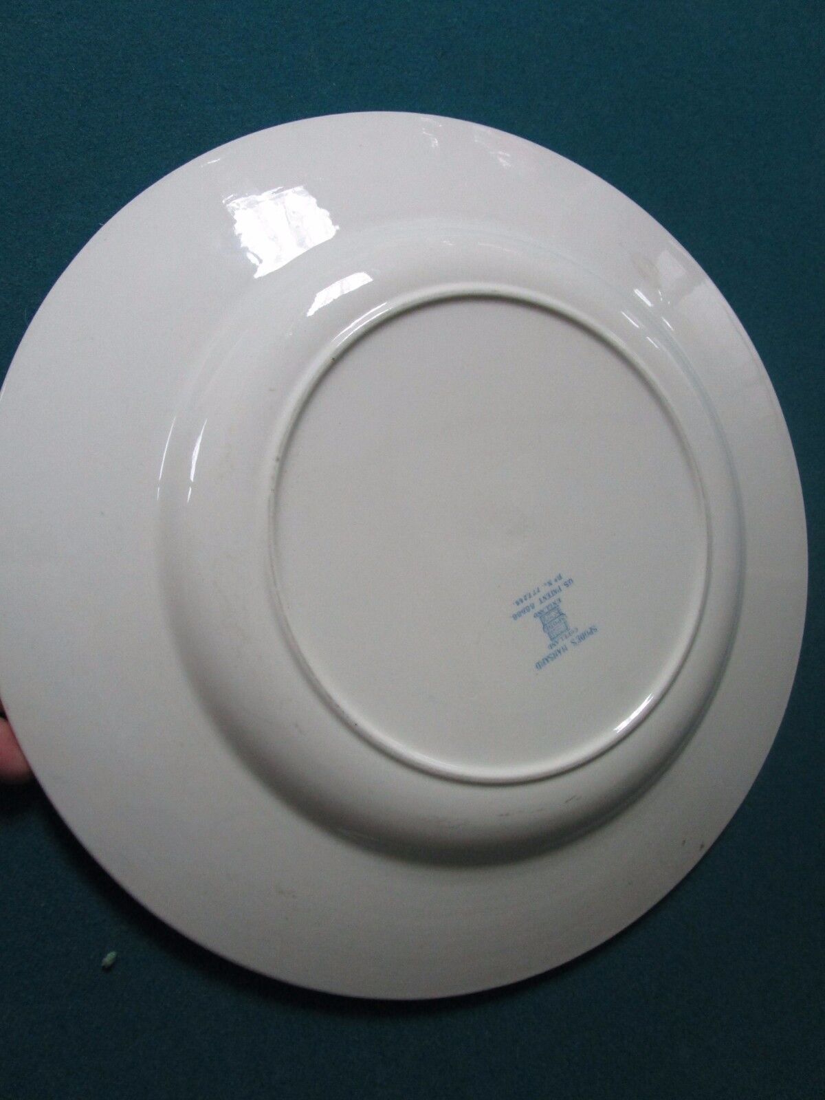 SPODE 1E" OROUND SERVING PLATTER in Elaine Blue   Mansard