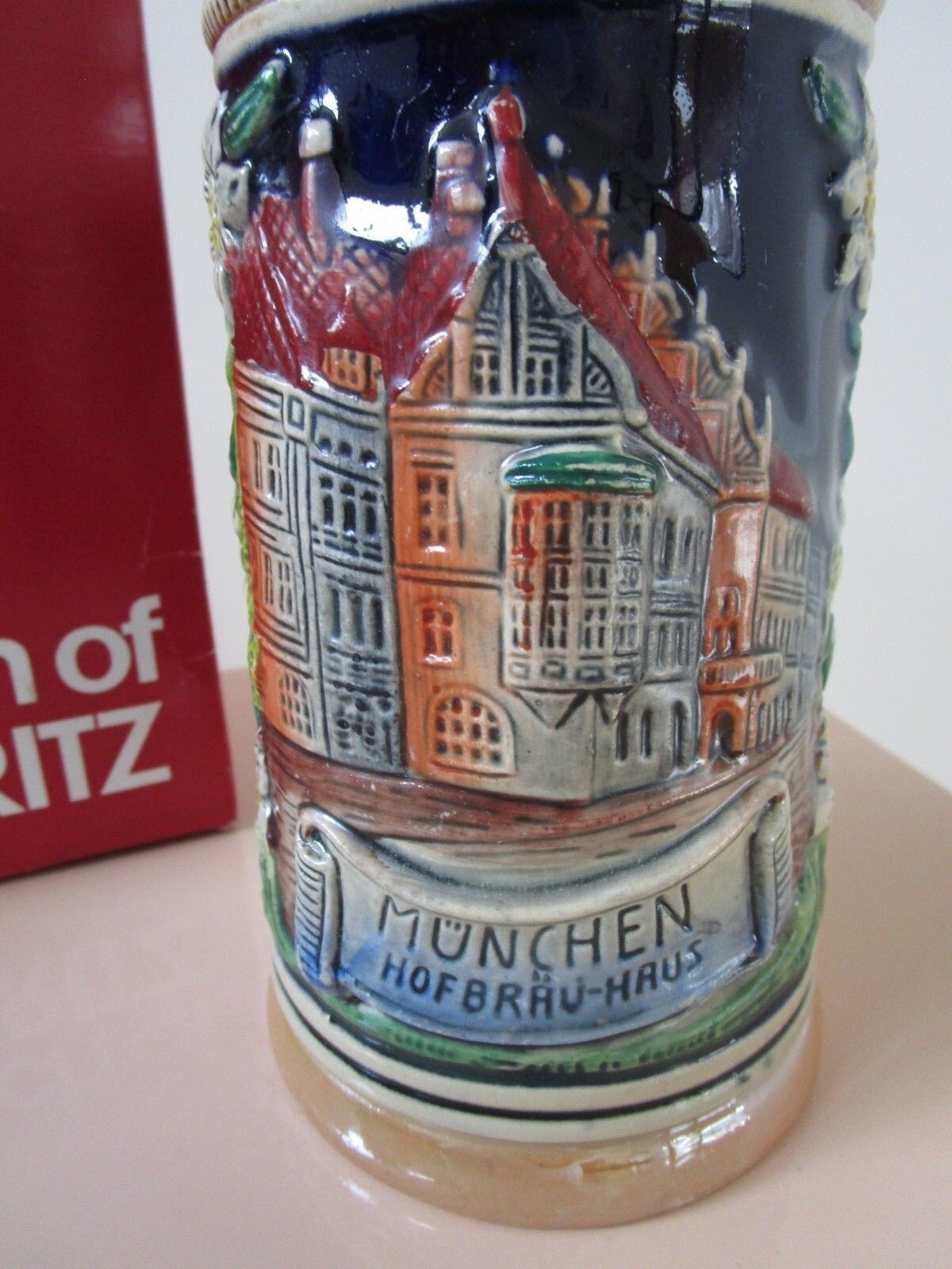 THEWALT GERMANY STEIN 9" TALL FROM A TOUCH OF HOFFRITZ "MUNCHEN" w/ BOX orig^^