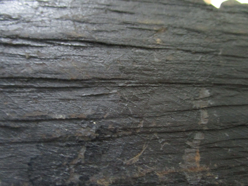 CARVED CHINESE MONK DEITY 13" TALL BLACK WOOD ^^^