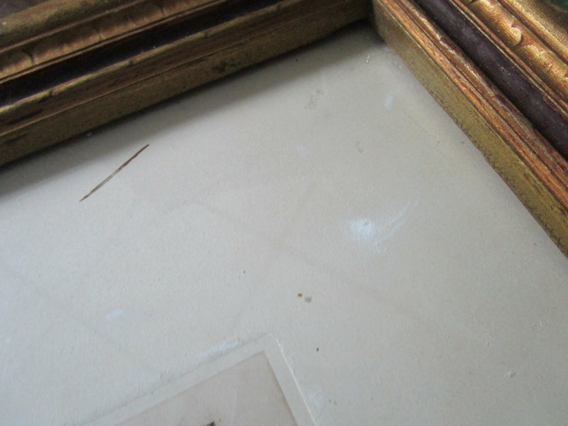 LA BERGERE ENGRAVING 1873 BY W. BOUGERERU, PRESS A. HARRY SC FRAMED