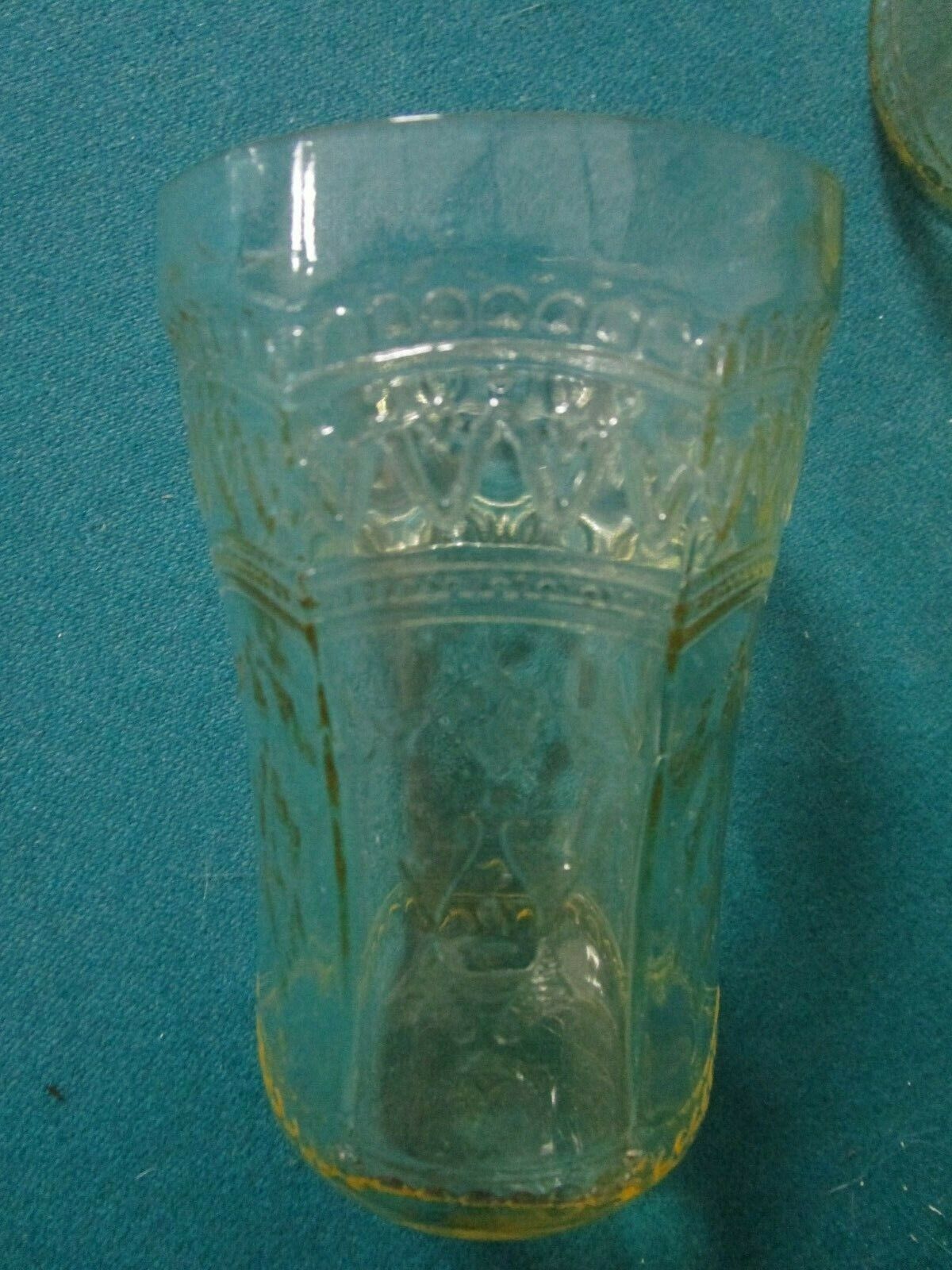 5 Flat Tumbler Patrician Amber by FEDERAL GLASS DEPRESSION