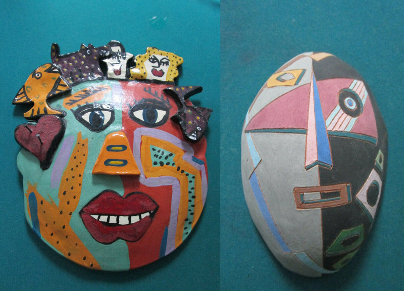 POTTERY CERAMIC MASKS STUDIO MENDEZ STUDIO JERILYNN CERAMIC MIXED PICK ONE