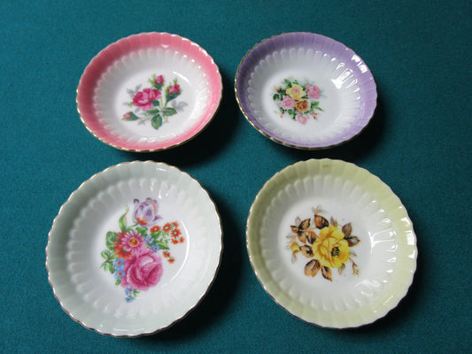 Fu-Ge Side Dishes Different Colors 4 1/2" Made In Japan Orig [82]